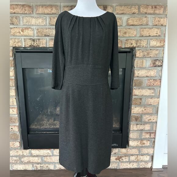 Trina Turk Classic Charcoal Sarafina Ponte Shift Dress Size 10 - Picture 3 of 13